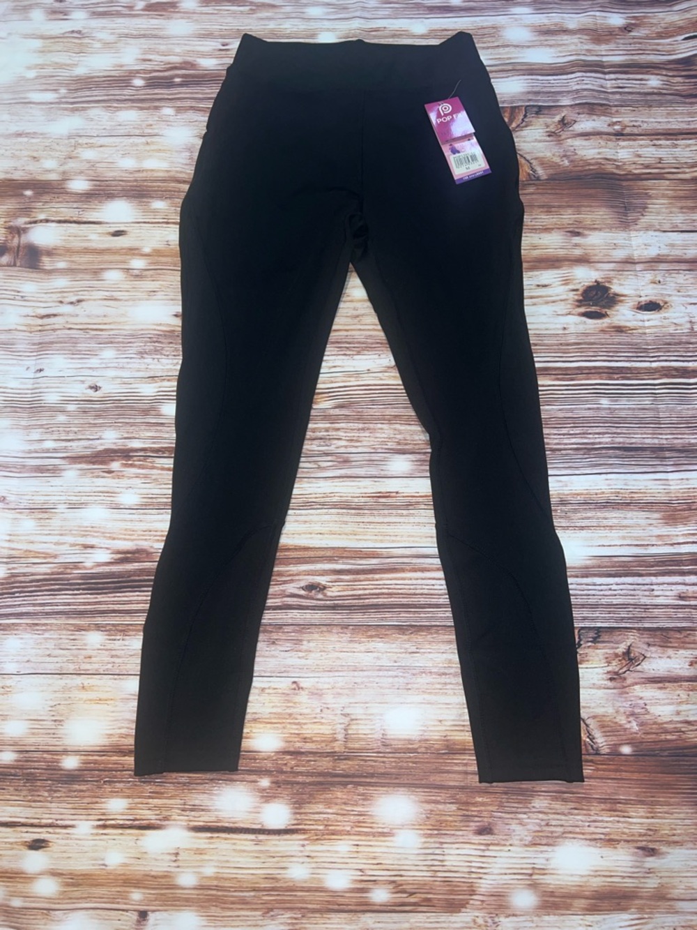 POP-FIT Black Active Leggings with Tag